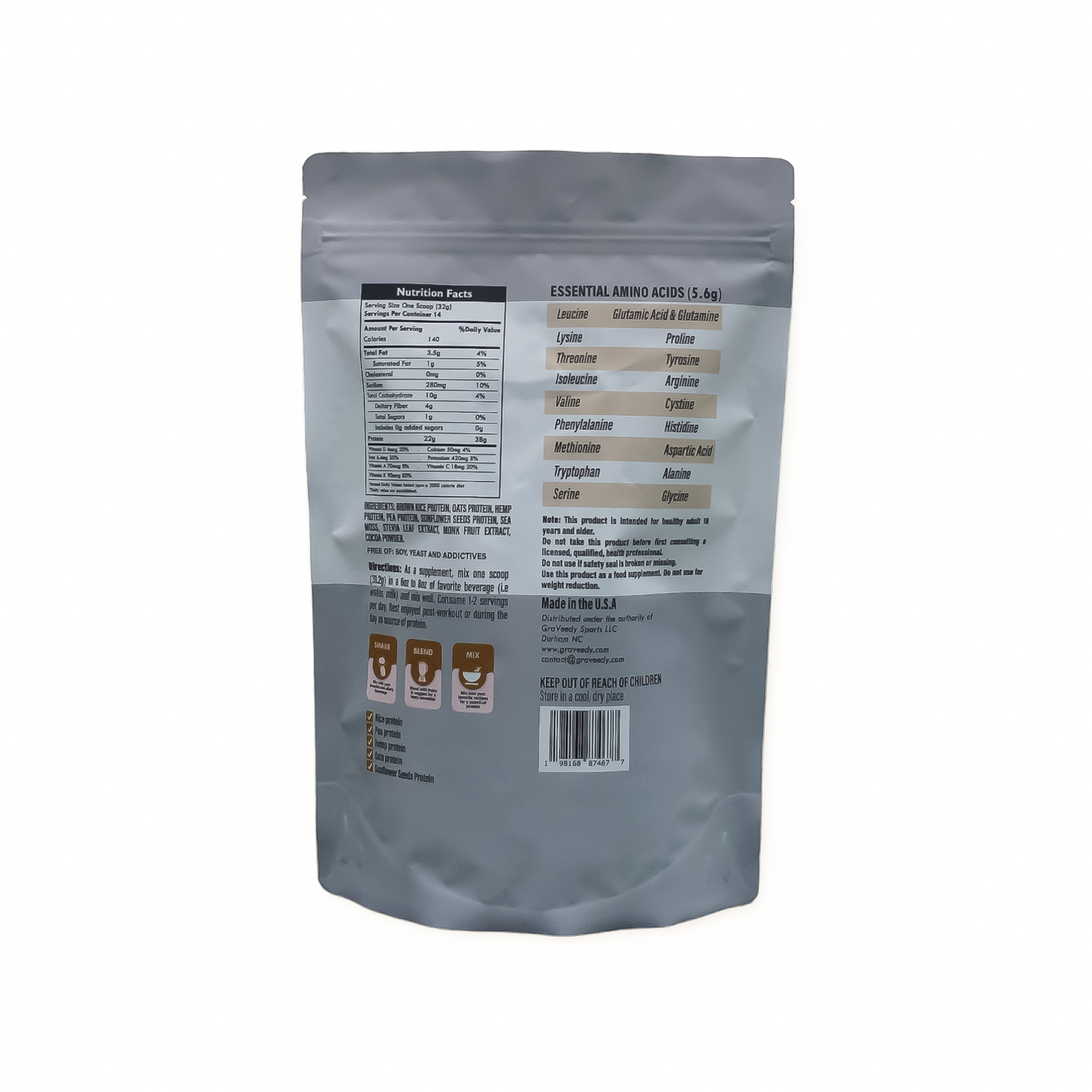 Plant Based Tone & Lean  Protein-Vanilla-1lb